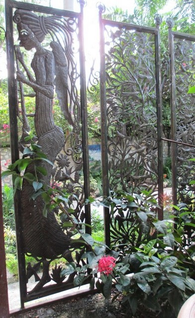 paravent claustra panneau métal sculpté pour le jardin