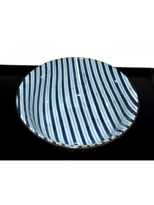 Bol porcelaine du Japon motif rayures - La Galerie Equitable