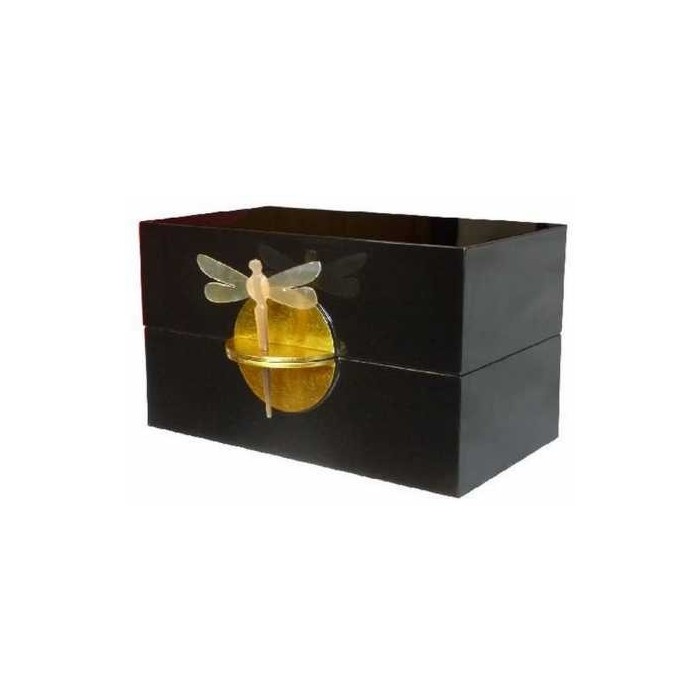Boîte à bijoux laque noire La Galerie Equitable