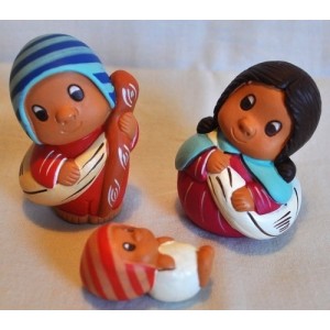 Crèches de Noël – poteries du Pérou – La Galerie Equitable