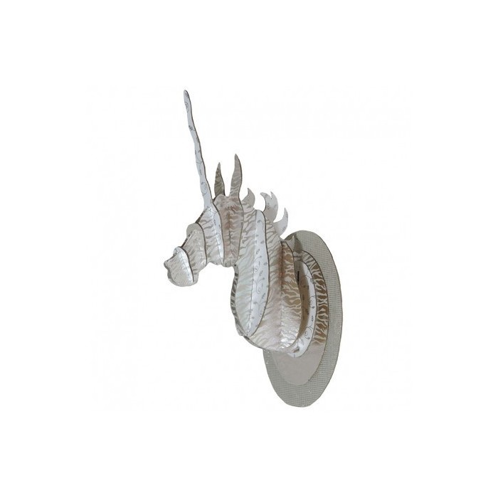 Tête de licorne 3D or et argent - La Galerie Equitable