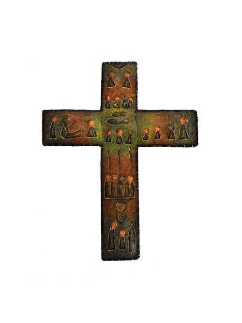 Croix murale en métal peint - La Galerie Equitable