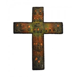Croix murale en métal peint - La Galerie Equitable