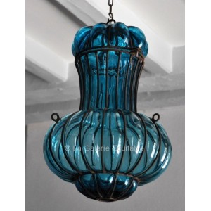 Lanterne verre et fer forgé - La Galerie Equitable