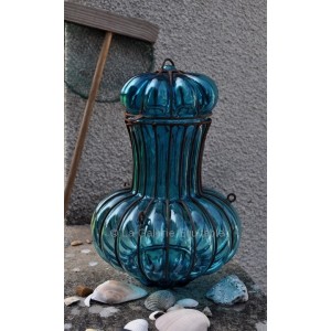 Suspension verre et fer forgé - La Galerie Equitable