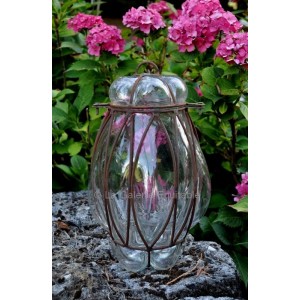 Lanterne verre et fer forgé - La Galerie Equitable