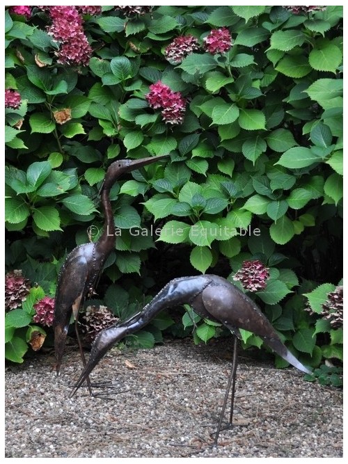 Oiseaux en métal pour le jardin - La Galerie Equitable
