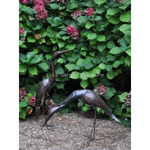 Oiseaux en métal pour le jardin - La Galerie Equitable
