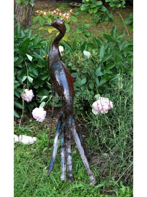 Oiseaux en metal recycle deco pour le jardin - La Galerie Equitable