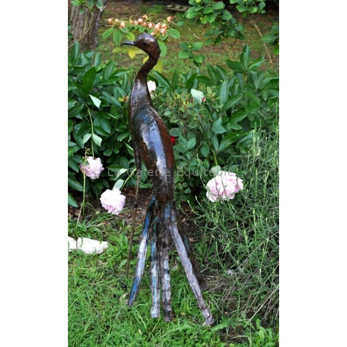 Oiseaux en metal recycle deco pour le jardin - La Galerie Equitable