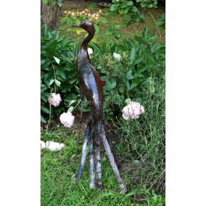Oiseaux en metal recycle deco pour le jardin - La Galerie Equitable