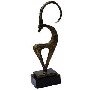 Impala stylisé en bronze - La Galerie Équitable