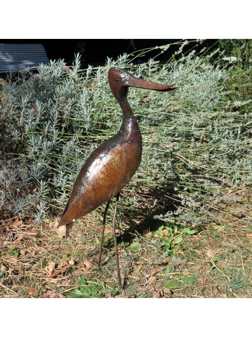 Avocette en métal recyclé - La Galerie Équitable