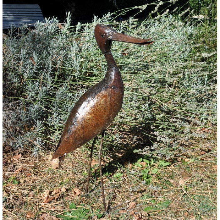 Avocette en métal recyclé - La Galerie Équitable