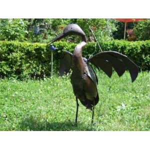 Oiseau en métal pour le jardin - Cormoran - La Galerie Equitable