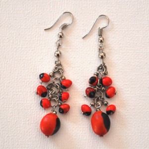 boucles d oreilles graines du Pérou - La Galerie Equitable