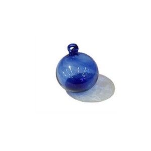 Mini boule verre bleue