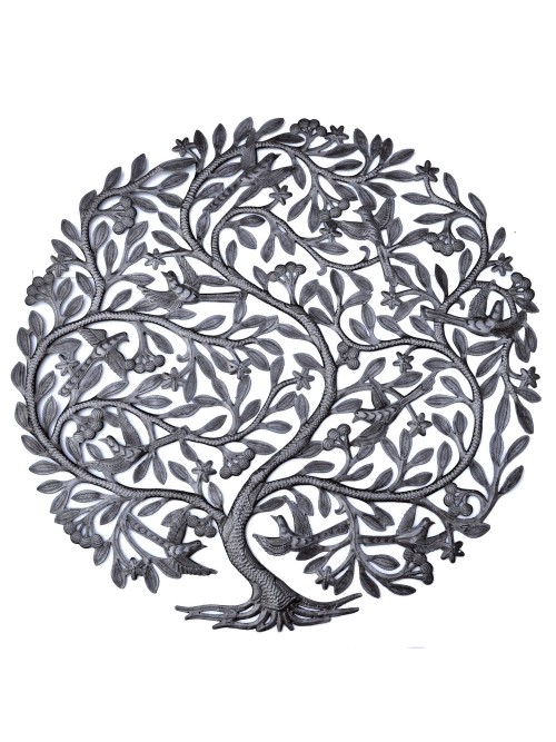 Arbre de vie en métal martelé - La Galerie Equitable