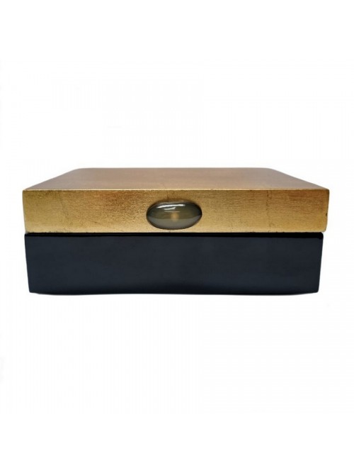 Coffret laqué noir et doré - Galerie Equitable