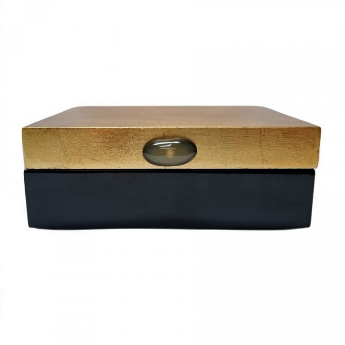 Coffret laqué noir et doré - Galerie Equitable