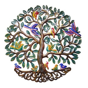 Décor mural peint arbre de vie d'Haïti - La Galerie Equitable