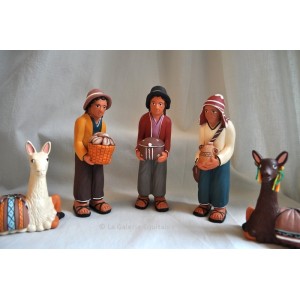 Crèches du Pérou en terre cuite - La Galerie Equitable