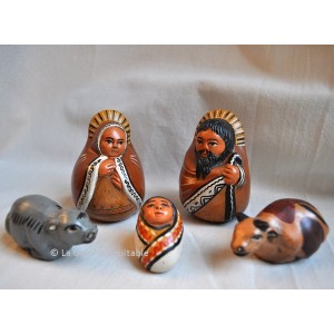 Crèche de Noël Moyen Age