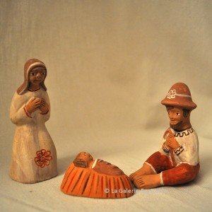 Crèche de noël pastel