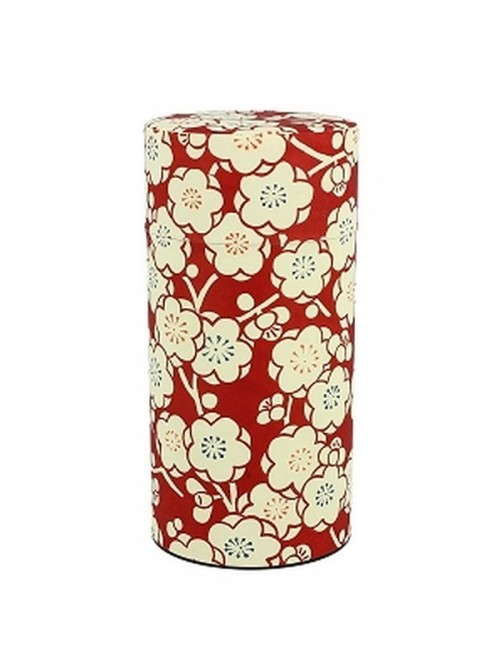 Boîte à thé du Japon décor fleurs de cerisier contenance 200 gr