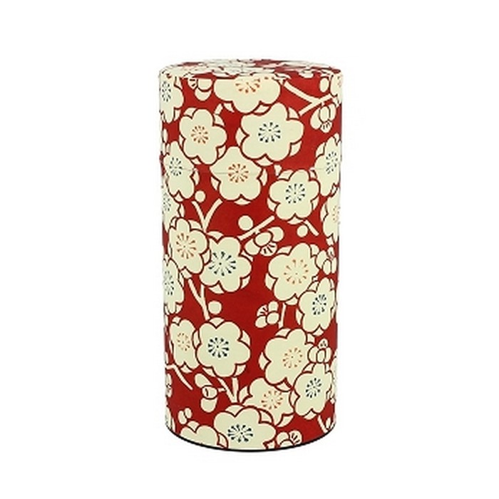 Boîte à thé du Japon décor fleurs de cerisier contenance 200 gr