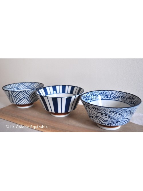 Ensemble de 3 bols japonais la galerie équitable