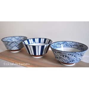 Ensemble de 3 bols japonais la galerie équitable