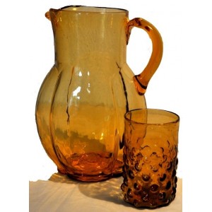 Carafe à eau ambre - La Galerie Equitable
