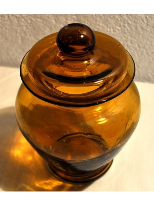 Bonbonnière pot à couvercle en verre - La Galerie Equitable