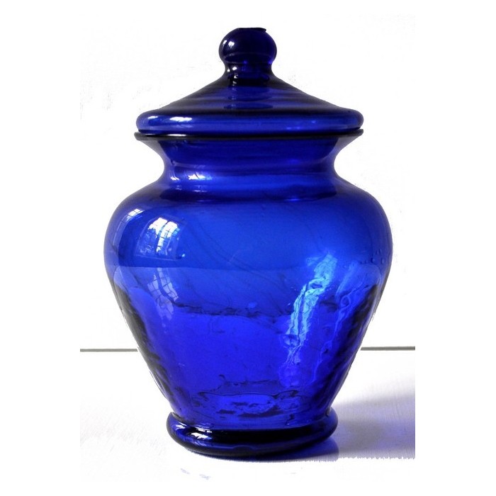 Bonbonnière, pot à couvercle en verre - La Galerie Equitable