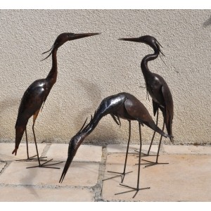Oiseaux pour le jardin - hérons - La Galerie Equitable