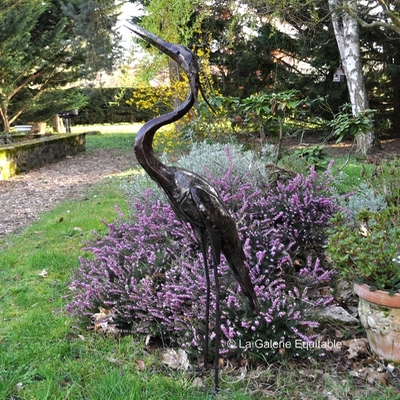 Oiseaux en métal recyclé pour le jardin